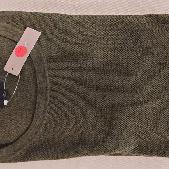 J. Crew Green NWT Men’s S Cotton-Cashmere Crewneck Sweater - Picture 10 of 12